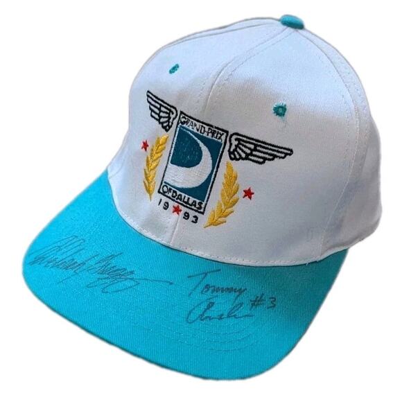 Vtg Signed Tommy Archer Grand Prix of Dallas Hat 1993 Trans Am Deborah Gregg